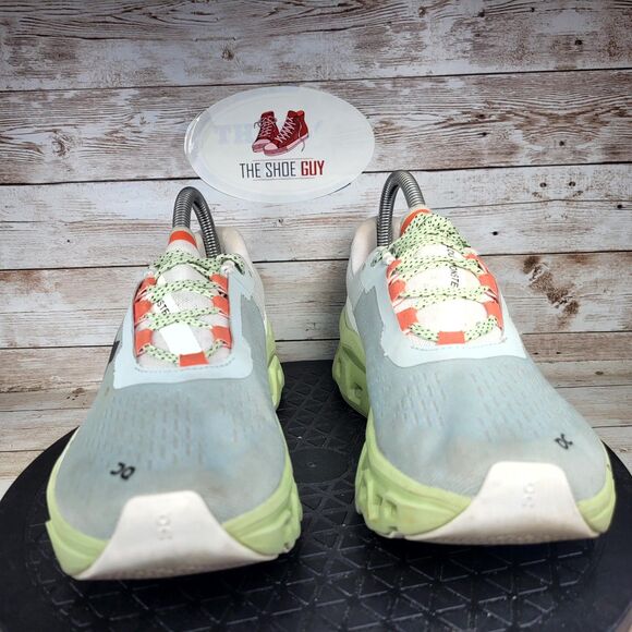 On Running Cloudmonster Sneakers Womens Size 7.5 Glacier Grey Meadow Green Shoes - Picture 5 of 15